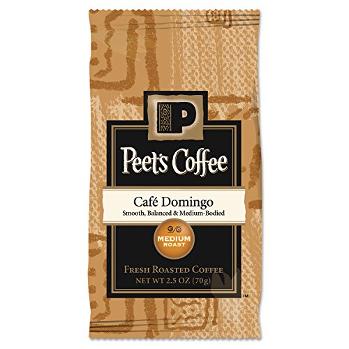 0640206682411 - PEET'S COFFEE & TEA COFFEE PORTION PACKS, CAFÉ DOMINGO BLEND, 2.5 OZ FRACK PACK, 18/BOX
