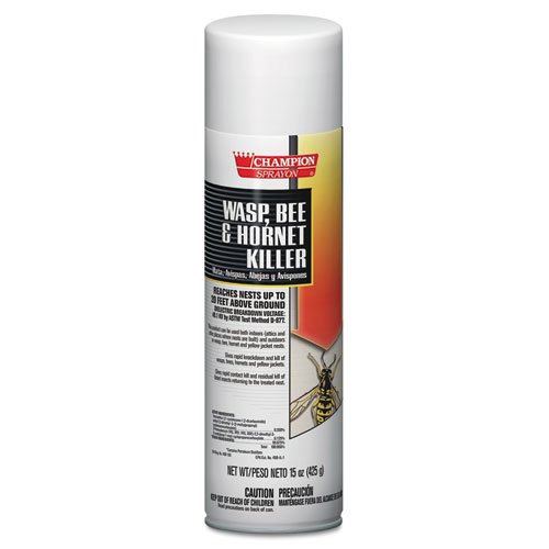 0640206761512 - CHASE PRODUCTS CHAMPION SPRAYON WASP, BEE & HORNET KILLER, 15OZ, CAN - 12 CANS.