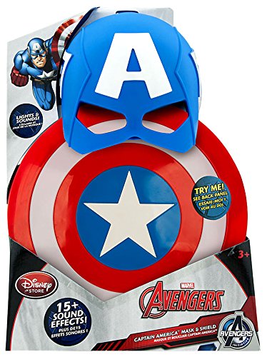 0640213933810 - DISNEY MARVEL AVENGERS INITIATIVE CAPTAIN AMERICA MASK & SHIELD ROLEPLAY TOY