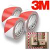 0640265519543 - 3PK 3M TEKK 767 RED & WHITE SAFETY STRIPE DUCT TAPE FOR SECURITY SEALING 108 YDS