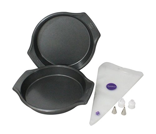 0640265520761 - WILTON BAKE-IT-BETTER 9-INCH CAKE PANS WITH DECORATING SET
