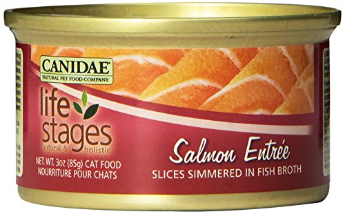0640461032082 - CANIDAE LIFE STAGES SALMON ENTRÉE CANNED CAT FOOD, 3-OUNCE, 12-PACK