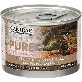 0640461035069 - CANIDAE GRAIN FREE PURE ELEMENTS CHICKEN, TURKEY & LAMB CANNED CAT FOOD, 5.5 OZ.