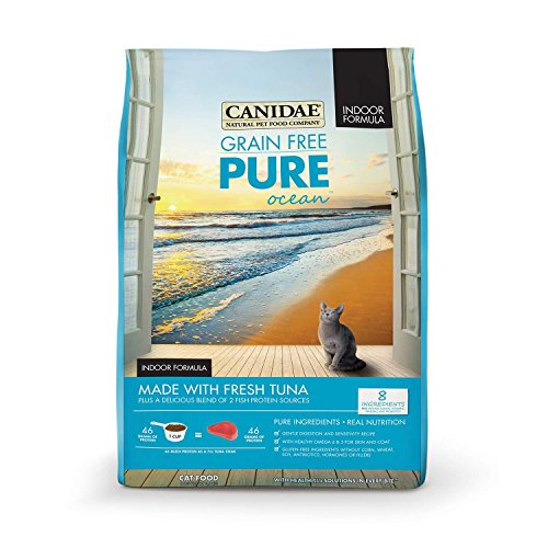 0640461037339 - CANIDAE GRAIN FREE PURE OCEAN INDOOR WITH FRESH TUNA FOR CATS, 4-POUND