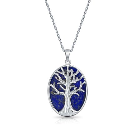 0640626695749 - CELTIC WHITE RAINBOW MOTHER OF PEARL SHELL OVAL FAMILY TREE OF LIFE PENDANT NECKLACE FOR WOMEN 925 STERLING SILVER