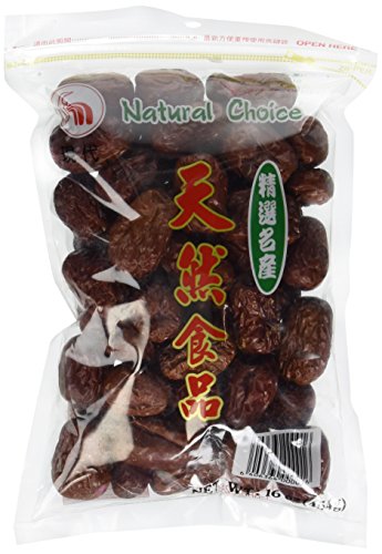6406362001633 - 12 OZ. BIG DRIED FRUIT JUJUBE CHINESE RED DATES HONG ZAO HERBAL HEALTHY FOODS