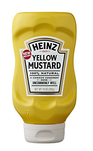 0640671975803 - HEINZ 100% NATURAL YELLOW MUSTARD, 14 OUNCE (PACK OF 3)