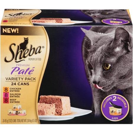 0640791613715 - SHEBA VARIETY PACK PREMIUM CANNED CAT FOOD, 3 OZ (PREMIUM PATE 3 OZ 24-PACK)