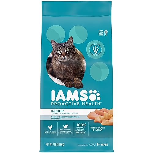 0640791615627 - IAMS PROACTIVE HEALTH INDOOR WEIGHT AND HAIRBALL CARE DRY CAT FOOD 7 POUNDS