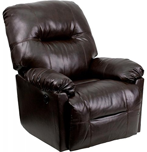 0640793537590 - FLASH FURNITURE AM-CP9350-9075-GG POWER RECLINER LEATHER BROWN (AM-CP9350-9075-GG)