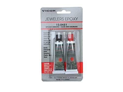 0640823562325 - VIGOR JEWELERS EPOXY 2 PART CLEAR AND COLORLESS 4 MINUTE 1 OZ