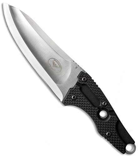 0640864761305 - PARAGON WARCHILD FIXED BLADE KNIFE BLACK G-10/CARBON FIBER (5.625 SATIN)