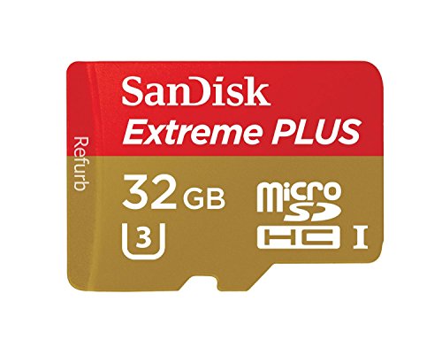 0641022241134 - SANDISK EXTREME PLUS 32GB UHS-I/ U3 MICRO SDHC MEMORY CARD UP TO 80MB/S SDSDQX-032G-AFFP-A (CERTIFIED REFURBISHED)
