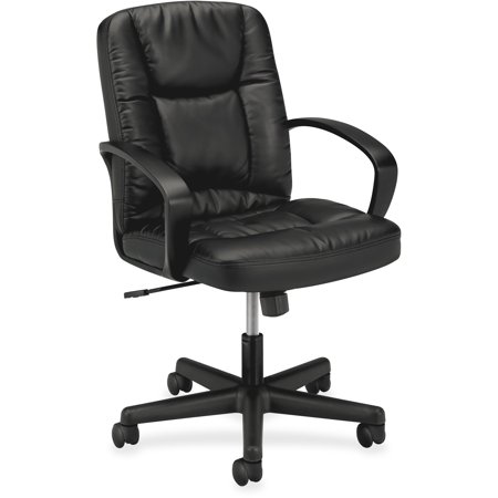 0641128199223 - HON HVL171 EXECUTIVE MID-BACK CHAIR FOR OFFICE OR COMPUTER DESK, BLACK