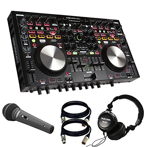 0641361340420 - DENON DNMC6000MK2 PROFESSIONAL DIGITAL MIXER AND CONTROLLER. WITH NOVIK MIC + TASCAM TH02 + 2 XLR CABLES.
