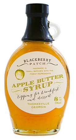 0641378743627 - APPLE BUTTER SYRUP 3 INGREDIENTS - BLACKBERRY PATCH 8 OZ BOTTLE - OPRAH'S FAVORITE THINGS 2014, SMALL BATCH & HANDMADE IN GEORGIA, PERFECT ON PANCAKES, WAFFLES & FRENCH TOAST, GREAT DESSERT TOPPING