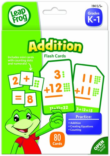 0641438089078 - THE BOARD DUDES LEAPFROG - LEAPFROG FLASH CARDS, ADDITION, 4 3/4 X 6, 80 CARDS 1