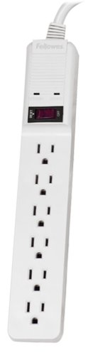 0641438131616 - FELLOWES 6-OUTLET OFFICE/HOME SURGE PROTECTOR, 15 FOOT CORD, 450 JOULES