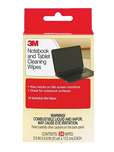 0641438132903 - 3M NOTEBOOK SCREEN CLEANING WIPES, 3.9 X 6.9 INCHES (CL630)