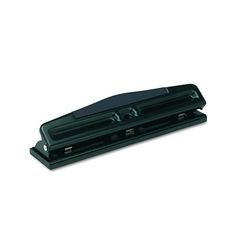 0641438149550 - UNIVERSAL 12-SHEET DELUXE TWO- & THREE-HOLE ADJUSTABLE PUNCH, 9/32 HOLES, BLACK
