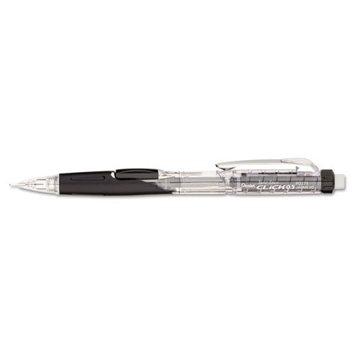 0641438191634 - PENTEL PRODUCTS - PENTEL - TWIST-ERASE CLICK AUTOMATIC PENCIL, 0.5 MM, BLACK BARREL - SOLD AS 1 EACH - IDEAL FOR ALL OF YOUR WRITING NEEDS. - COMFORTABLE GRIP. - METAL POCKET CLIP. - TINTED BARREL. - TWIST-UP ERASER.