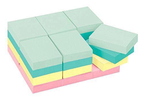 0641438195595 - POST-IT NOTES VALUE PACK, 1 3/8 IN X 1 7/8 IN, MARSEILLE COLLECTION, 24 PADS/PACK (653-24APVAD)