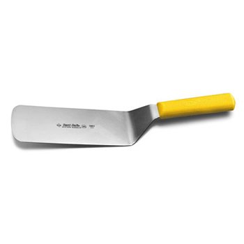 0641438360429 - DEXTER CAKE TURNER, 8 X 3 IN., SANI-SAFE, HIGH-CARBON STEEL W/YELLOW HANDLE, 1/EACH - INCLUDES 1 CAKE TURNER.