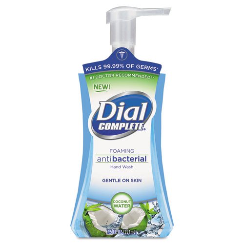 0641438409357 - DIAL PROFESSIONAL ANTIMICROBIAL FOAMING HAND SOAP, COCONUT WATERS, 7.5 OZ PUMP BOTTLE - INCLUDES EIGHT BOTTLES.
