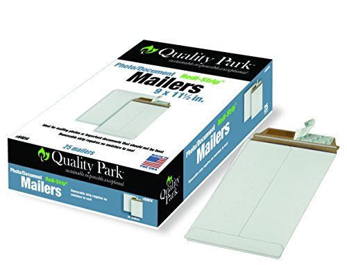 0641438561642 - QUALITY PARK EXTRA-RIGID FIBERBOARD PHOTO/DOCUMENT MAILERS, 9 X 11.5 INCHES, BOX OF 25