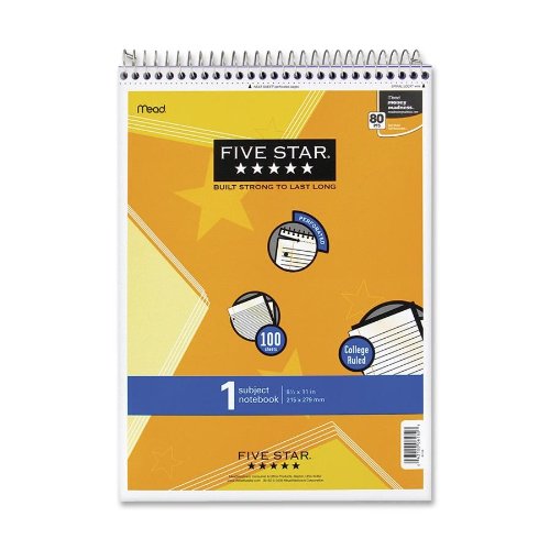 0641438645229 - FIVE STAR WIREBOUND NOTE PAD - 1 SUBJECT 100-COUNT