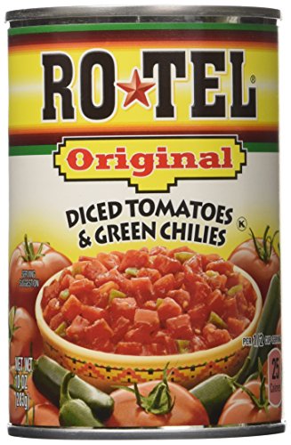 0064144282814 - RO*TEL DICED TOMATOES & GREEN CHILIES-8/10OZ