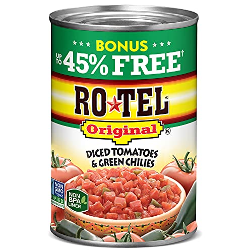 0064144285587 - RO-TEL ORIGINAL DICED TOMATOES AND GREEN CHILIES, 14.5 OZ