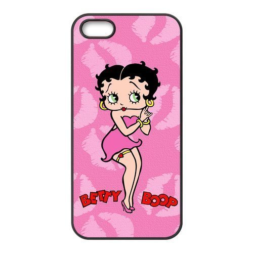 6414852257026 - BETTY BOOP IPHONE 5S CASES TPU RUBBER HARD SOFT COMPOUND PROTECTIVE COVER CASE FOR IPHONE 5 5S