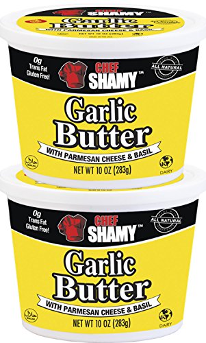 0641548550062 - CHEF SHAMY GARLIC BUTTER, PARMESAN BASIL, 10 OUNCE (PACK OF 2)