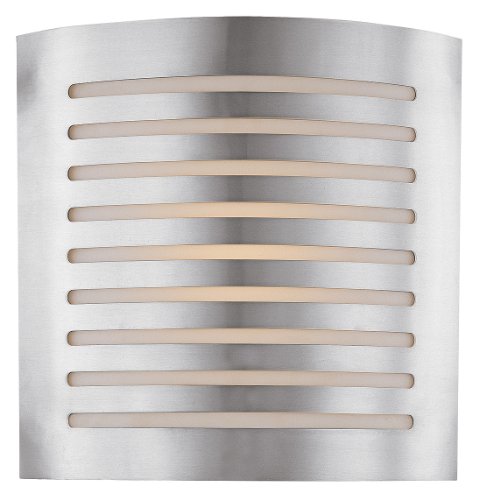 0641594076318 - ACCESS LIGHTING 53340-BS/OPL KRYPTON ADA 2LT WALL MOUNT, BRUSHED STEEL FINISH WITH OPAL GLASS SHADE