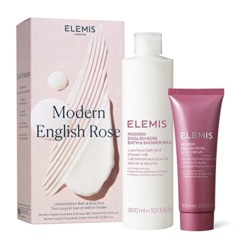 0641628888108 - ELEMIS MODERN ENGLISH ROSE BODY DUO | LUXURIOUS BODY SET CLEANSES, SOFTENS, & CONDITIONS THE SKIN, 1 CT.