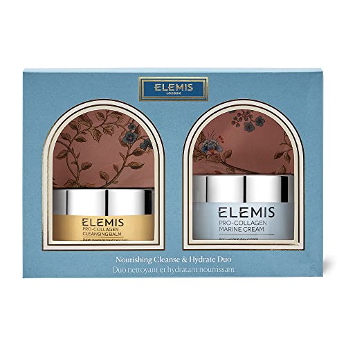0641628889198 - ELEMIS NOURISHING CLEANSE & HYDRATE DUO | PRO-COLLAGEN CLEANSING BALM & MARINE CREAM ANTI-AGEING HOLIDAY SKINCARE GIFT SET, 1 CT.