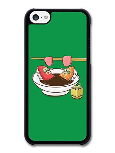 0641752052574 - SUSHI RELAXING IN SAUNA SOYA SOUP FUNNY ILLUSTRATION CASE FOR IPHONE 5C