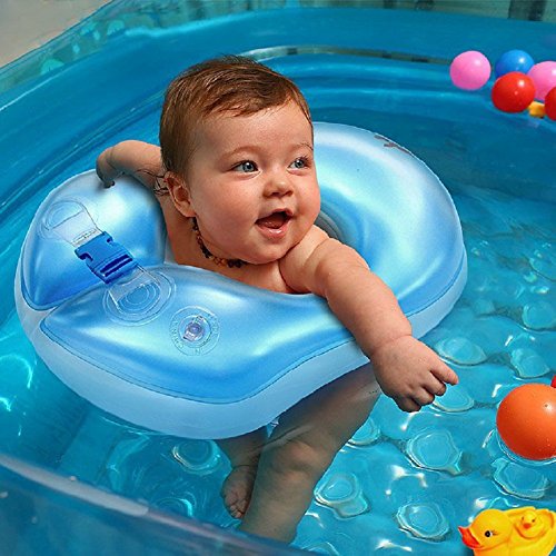 6417530411734 - BLUESTAR INFANTS AND BABY THICKENING DOUBLE LAYER SWIMMING RING BABY SWIMMING FLOAT-BLUE(5 MONTHS-3 YEARS)