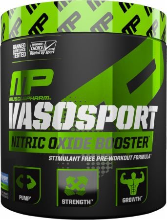 0641799870919 - MUSCLEPHARM VASO SPORT STIMULANT-FREE PRE WORKOUT DESIGNED TO DELIVER A SUPERIOR, SUSTAINABLE MUSCULAR PUMP (BLUE RASPBERRY)
