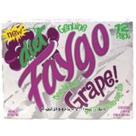 0641801325222 - FAYGO - DIET GRAPE SODA - 12 PACK OF 12-OZ. CANS