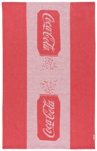 0064180205846 - COCA- COLA PRESENTED BY NOW DESIGNS DISHTOWEL, CLASSIC CAN JACQUARD