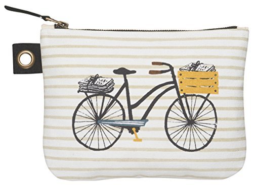 0064180211519 - BICICLETTA LARGE ZIP COSMETIC ACCESSORY POUCH