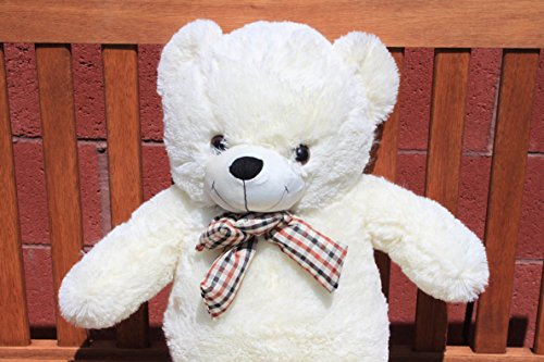 0641938417531 - 27 PLUSH PLANET WHITE PLUSH TEDDY BEAR CUTE LOVELY SOFT SMILING CHUBBY