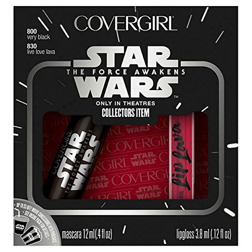0641945613674 - COVERGIRL STAR WARS LIMITED EDITION DARK SIDE COLLECTOR'S SET - FEATURING MASCARA VERY BLACK & LIP GLOSS LAVA LIVE LOVE, 4.12 OZ