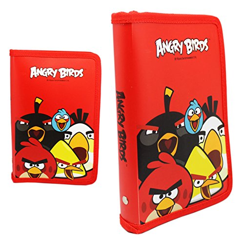 0641945622683 - ANGRY BIRDS ASSORTED CHARACTER DESIGN ZIPPER CLOSE BOOK HOLDER