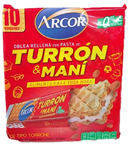 0641990725506 - ARCOR TURRON & MANI 10 WAFERS!