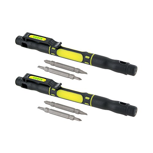 0642008449728 - BOSTITCH OFFICE STANLEY 4-IN-1 POCKET SCREWDRIVER PACK OF 2 (66-344-2)