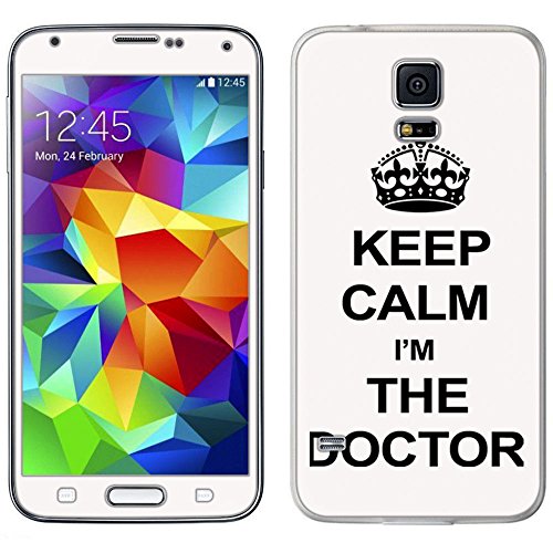0642049142862 - SKIN DECAL FOR SAMSUNG GALAXY S5 - KEEP CALM AND I'M THE DOCTOR