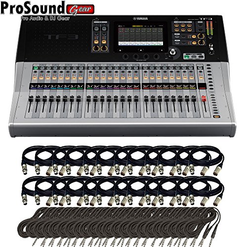0642049582002 - YAMAHA TF3 | 24 CHANNELS DIGITAL MIXING CONSOLE + FREE 24 TRS AND XLR CABLES (PROSOUNDGEAR)